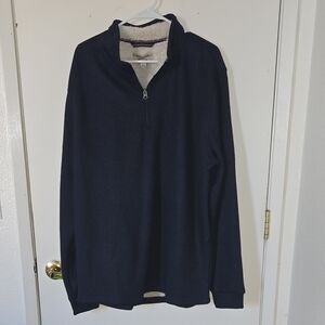 Men's Navy Half-Zip Sweater